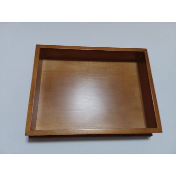 Clarence A Wells Maple Wood Box Lid Fish Carving Gold Finish  11"X 9"x3" Vintage - Picture 6 of 11